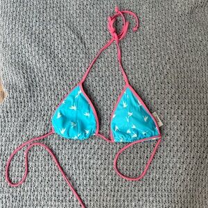 Kirra Blue and Pink Bikini Top